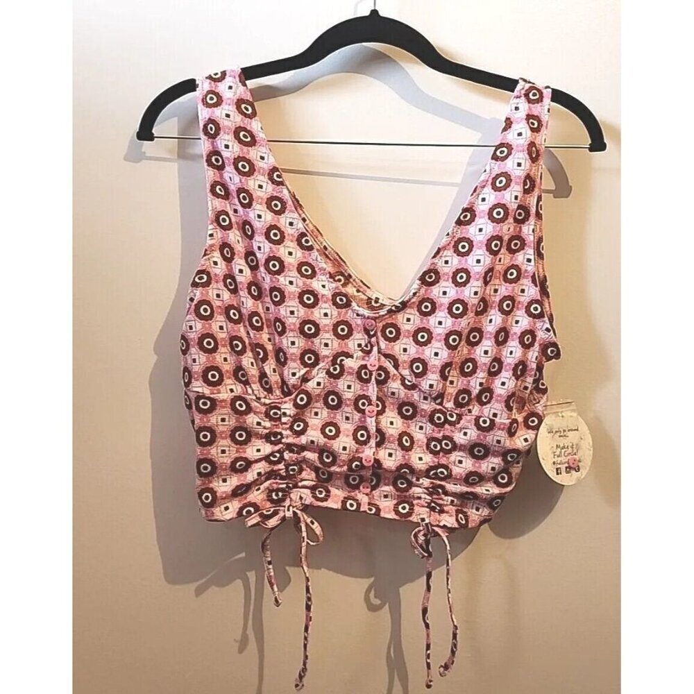 Jolie & Joy By FTC With Love Juniors Crop Top Size XL Retro